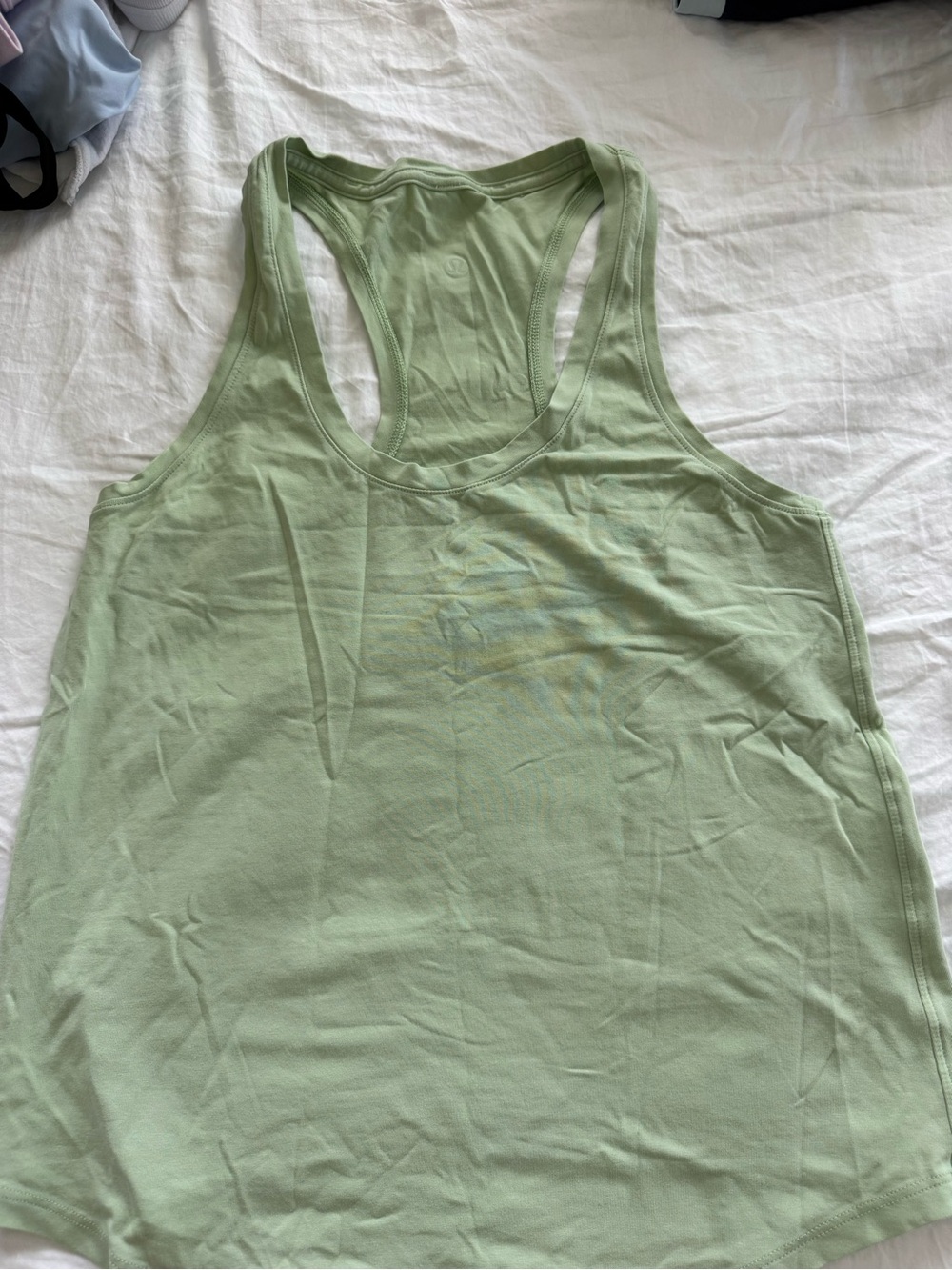 lululemon athletica Light Green Racerback Tank Top